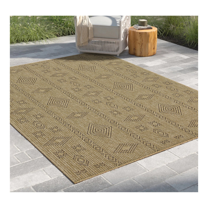 Earth GC_NTL1002 Indoor/Outdoor Area Rug, Rectangle 7'10" x 10'3"