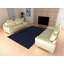 Tapis bleu foncé touffeté à motifs géométriques Esther-89864788