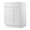 Armoire Shaker 24 po x P 24 po x H 34,5 po avec tiroir blanc