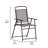 Aubreyana All-Weather Folding PVC-coated Polyester Patio Sling Chairs with Armrests-1075877818