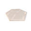 Tuile de marbre hexagonal, marbre blanc