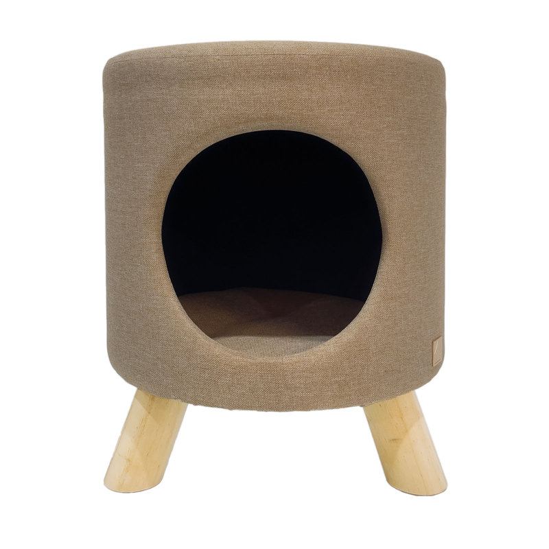 Tabouret Wallie Pet par 4 Cats & Dogs, Brun clair