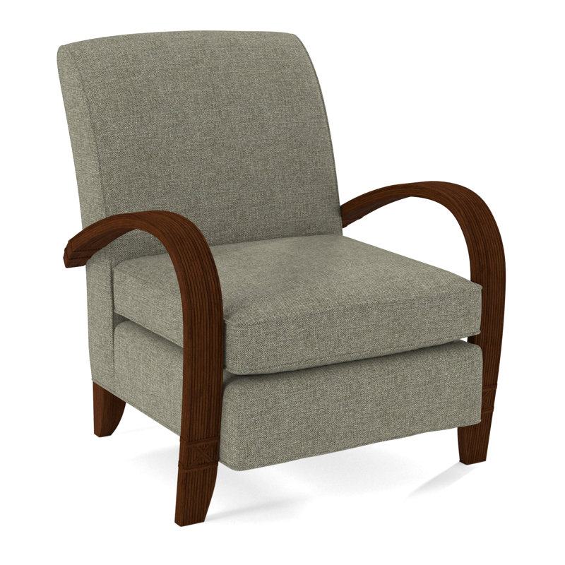 Vero Armchair, Coffee, White Performance Fabric; 0851-94