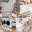 2 tapis de cuisine et tapis de Noël pour tapis de sol antidérapant Merry Christmas Kitchen Decor