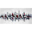 Paysage urbain gris et rouge-717027041