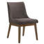 Fauteuil rembourré brun Desdemona