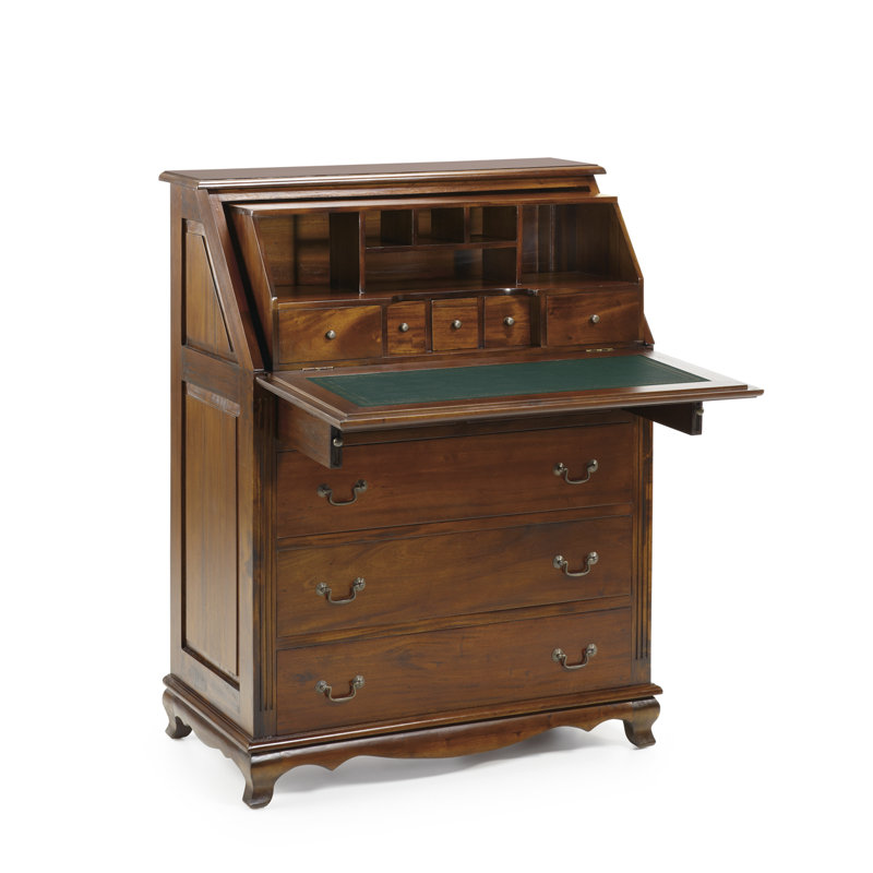 Solid Wood Secretary Desk
