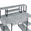 Bureau avec tablettes ouvertes et huche-543870849