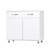 Two Door Side Table-White