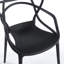 Chaise en plastique 4 pièces noir-1237391700