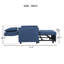 convertible 1-en-1 avec ports USB, fauteuil en lin, dossier réglable, poches latérales - bleu marine