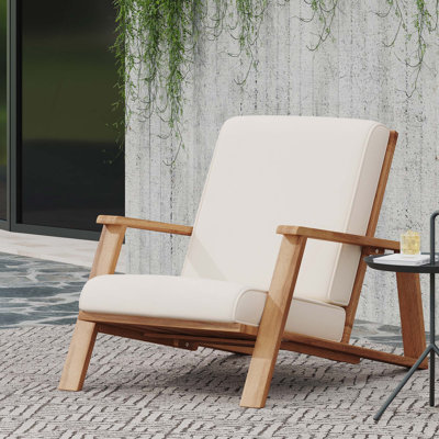 PALOMA CLUB CHAIR WOOD ADIRONDACK CHAIR WITH CUSION
