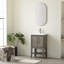 Meuble-lavabo simple 20 po avec plateau en céramique Cheriton-871462463