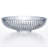 Majestic 21" Clear Oval Fluted Glass Vessel Bathroom Sink-90979917