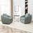 Duston 32'' Wide Upholstered Swivel Chair-2007720869