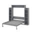 Grand lit escamotable avec tablettes et DEL-443415351