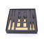 Chess Set Luxury Bronze New York With New York City Map Wood Board