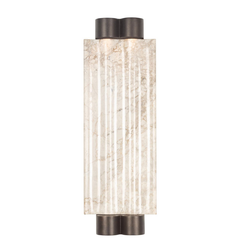 Applique murale d'extérieur en bronze PIL 1 LT Kalco