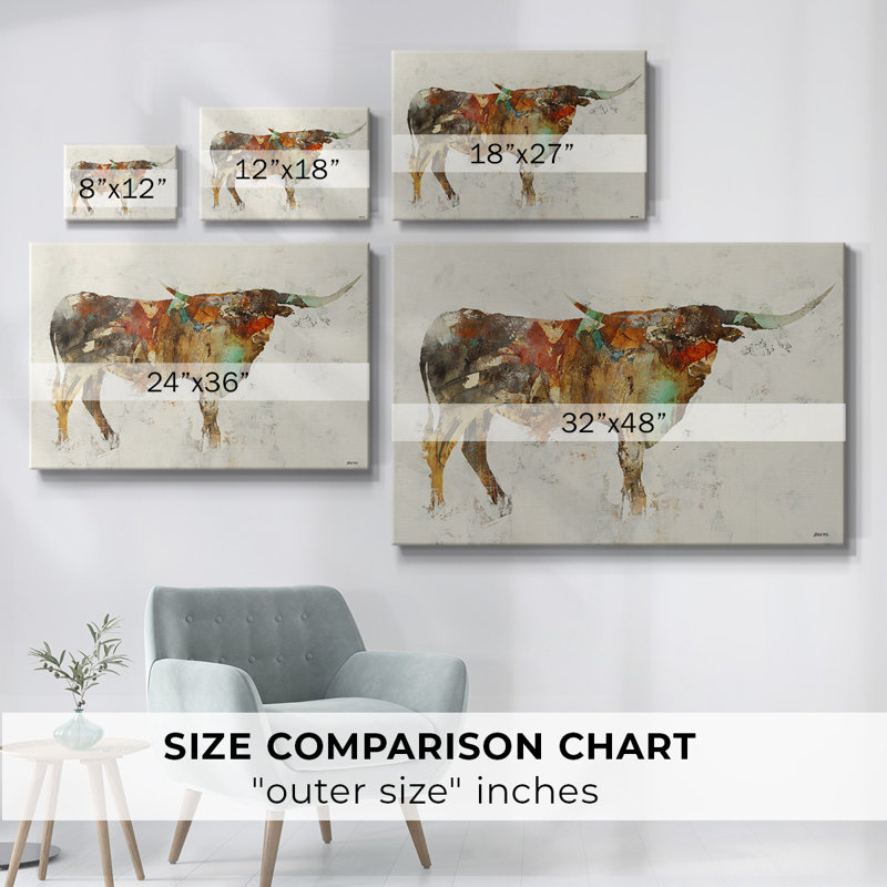 Longue toile tendue avec galerie Horn, H 8 po x l 12 po