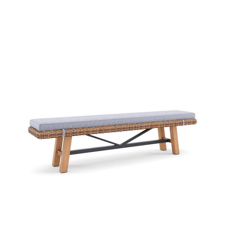 Truss Outdoor Teak Dining Bench