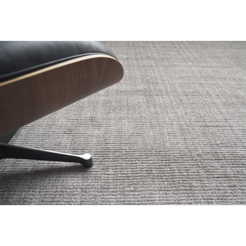 Robin Hand-Loomed Cotton Charcoal Area Rug, Rectangle 10' x 14', Gray