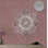 Décoration murale abstraite mandala en métal, décoration florale créative en métal