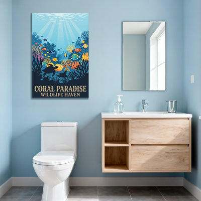 Paysage et nature, récif corallien, poisson, tortue de mer, soleil sous l'eau, paradis