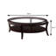 Table basse contemporaine 48,6 po, espresso-485397567