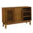 47.3" Sideboard Buffet Cabinet With Storage, Farmhouse Fluted Sideboard With 2 Doors & Solid Wood Feet, TV Media Console, Storage Cabinet-1205755687