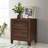 Anza Walnut 2-Drawer Nightstand Bedside Table