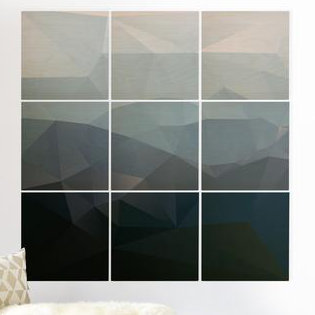 « three of the possessed first light », impression à multiples images sur bois