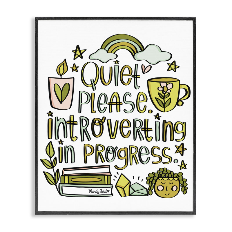 «Introverting In Progress», estampe numérique, design par Mandy Ford Art + Illustration, H 14 po x l 11 po