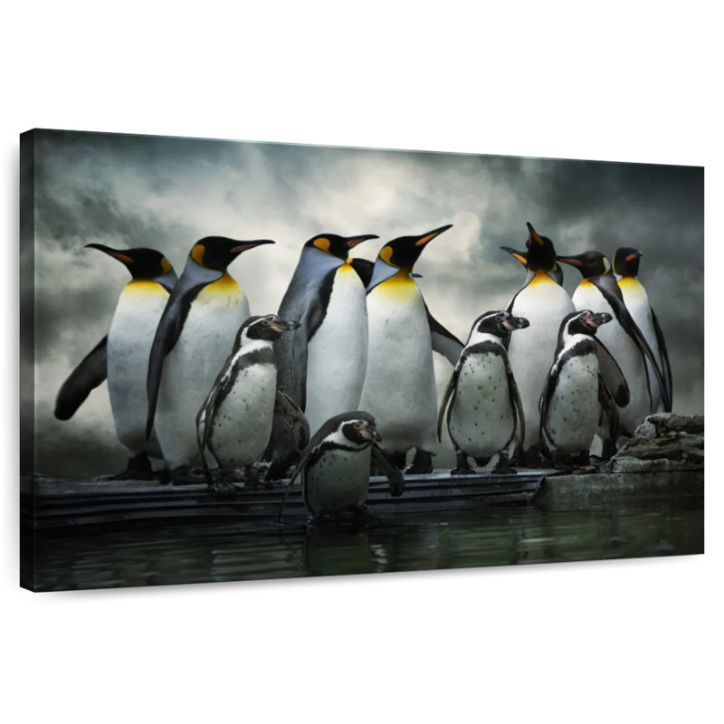 Penguin Huddle, 26" H x 39" W