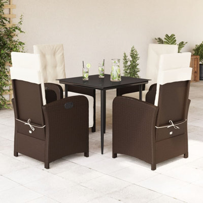 Edwinn Outdoor Bistro Set with Cushions