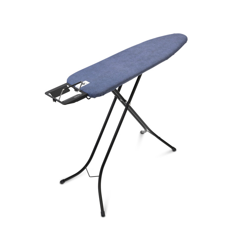 Brabantia Size A Ironing Board with Steam Iron Rest, Blue/Black