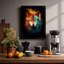 Fire And Ice Wolf Fantasy - Print-136699570-136699572