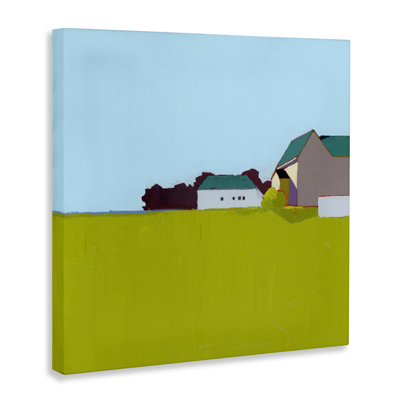 Spring Morning Farm Land Canvas, design by Ruth LaGue, 17" H x 17" W