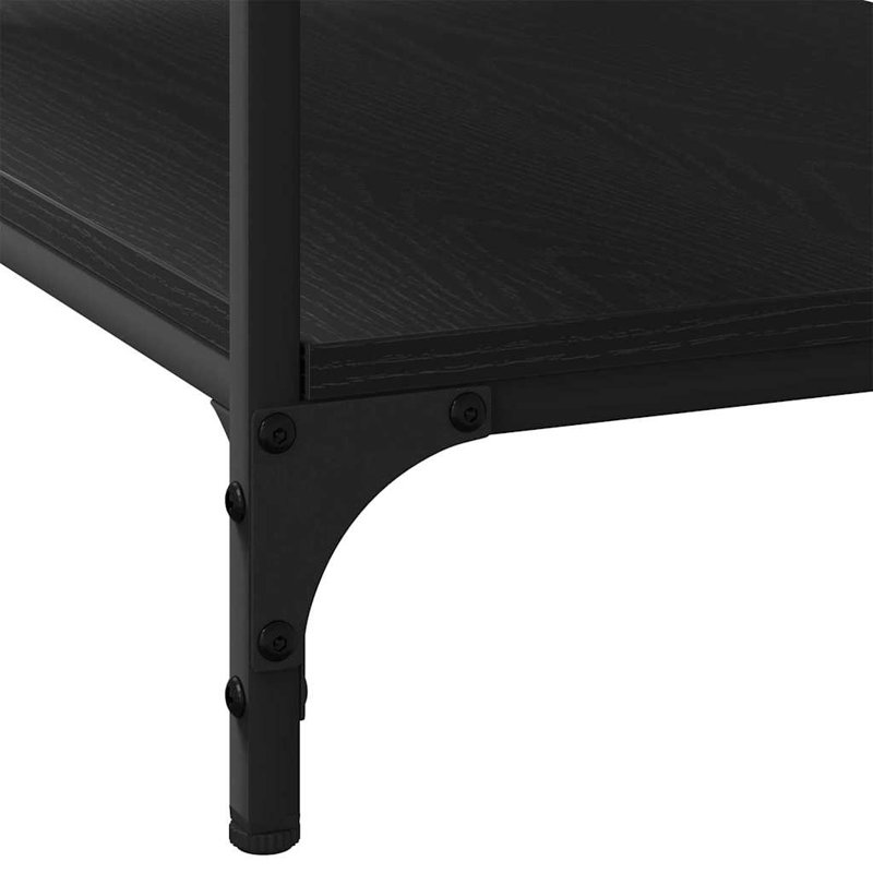Coffee Table with Storage, Black