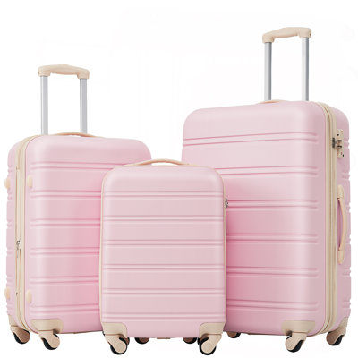 Ensemble de valise à roulettes 3 pièces avec serrure TSA 20 "24 '28" Disponible