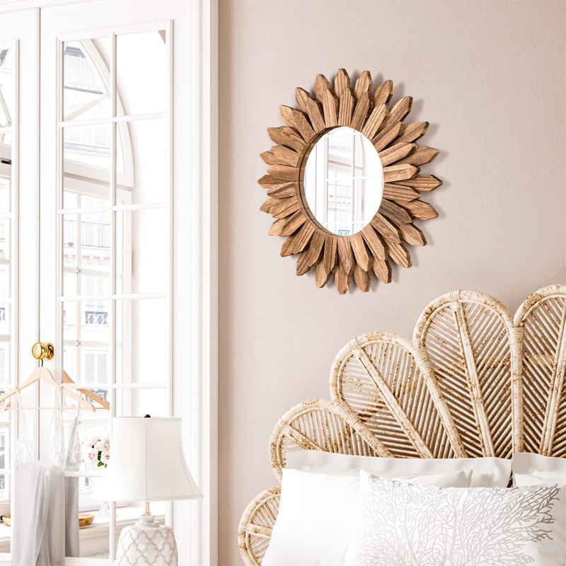 Sunburst Mirror, Brown
