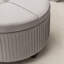 Repose-pieds rond avec rangement en velours Bula-943753771
