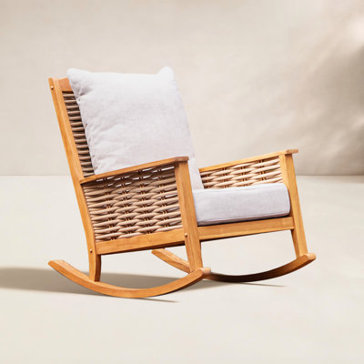 Decatur Teak Patio Rocking Chair