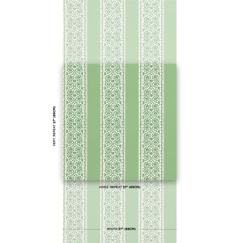 Jasmine Wallpaper, Leaf Green
