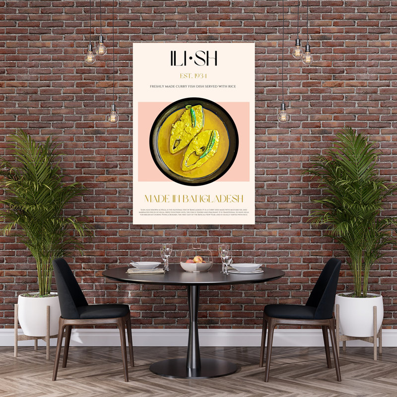 Art mural doré traditionnel Golden Curry, 60" H x 40" W