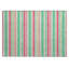 Tapis vert / rose en polyester tissé à la machine Kinslee-518625425