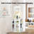 64" Tall Corner Storage Cabinet, 6 Tiers Wooden Storage Cabinet With USB Ports And Outlets And Adjustable Shelves, Freestanding Corner Cabinet For Living Room, Kitchen, Laundry Room, White