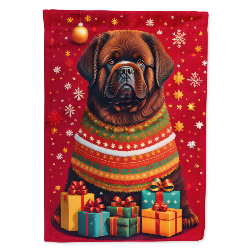 Double Sided 15.5'' H x 11.25'' W Polyester Christmas Garden Flag