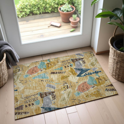 Premium Machine Washable Harjo AMF1573 Modern Rug
