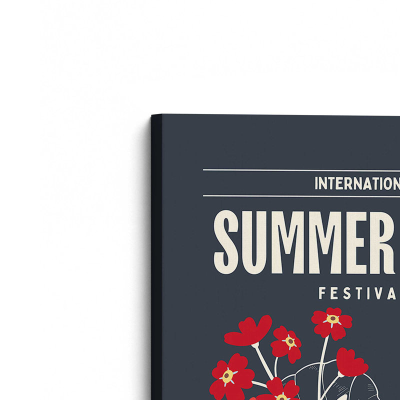 «Summer Gazz Fest», affiche sur toile tendue, H 18 po x l 12 po