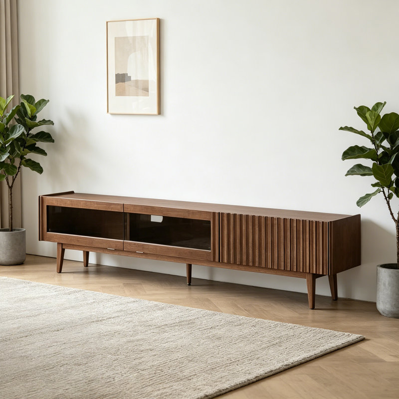 Retro Solid Wood TV Cabinet